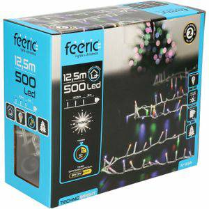 Feeric lights Kerstverlichting gekleurd 12 meter 500 led lampjes transparant snoer Kerstverlichting Feeric lights & Christmas